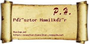 Pásztor Hamilkár névjegykártya